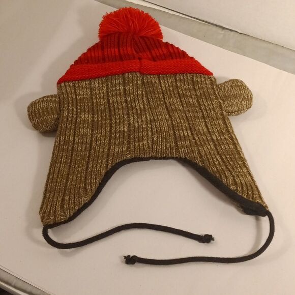Adult Sock Monkey Hat OS - Picture 6 of 8